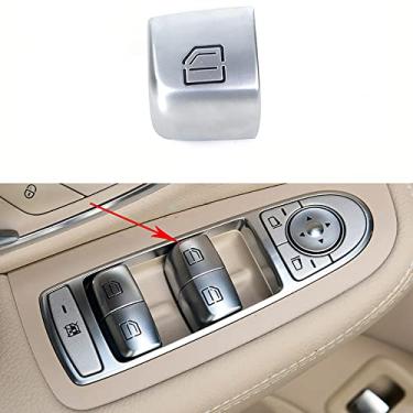 Imagem de JESYMBX Para Mercedes Benz Classe C W205 C180 C200 C260 C300 C63 W204 2015-2021 Botão de tampa de chave de interruptor de elevação de janela
