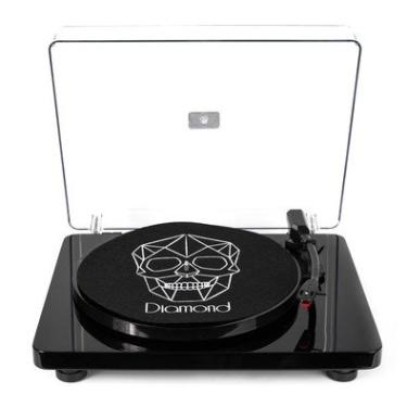 Imagem de Vitrola Toca Discos Diamond Black Agulha Japonesa com software de gravação para MP3