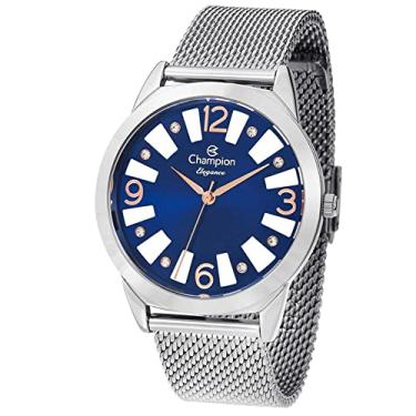 Imagem de Relógio CHAMPION feminino mostrador transparente prata CN20873F