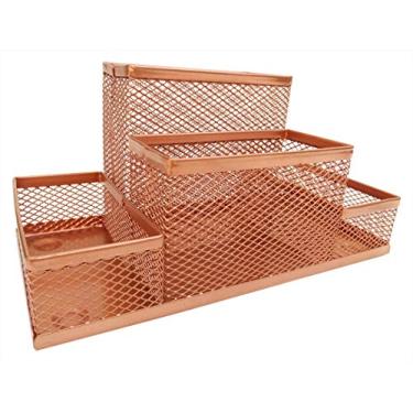 Imagem de Kit Organizador Rose Gold com 4 Partes para Escritório