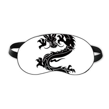 Imagem de Dragon Animal Art Grain contorno Sleep Eye Shield Capa macia para sombra noturna