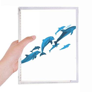 Imagem de Caderno pequeno e pequeno Dolphin com folhas soltas e agenda recarregável
