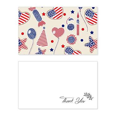 Imagem de Balão dos EUA, bandeira de coração, estrela, festival, cartão de agradecimento, aniversário, saudação, casamento, agradecimento