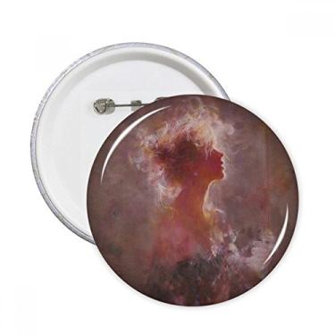 Imagem de Clair De Lune XJJ Pintura a óleo Pinos Redondo Emblema Emblema Acessório Decoração 5 peças