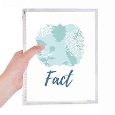 Imagem de Caderno de arte com plantas abstratas de crisântemo, diário de folhas soltas recarregável