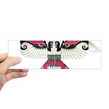 Imagem de DIYthinker Adesivo retangular Kite tradicional com estampa de cultura chinesa para notebook, janela