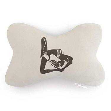 Imagem de DIYthinker Yoga Girl Almofada de apoio de cabeça para decoração de pescoço Keep Healthy Sports Car Trim