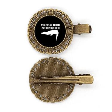 Imagem de E se um animal colocar sua pele grampo de cabelo broche prendedor de cabelo Presilha