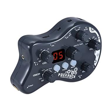 Imagem de Tomshin PockRock Portable Guitar Multi-Effects Processor Effect Pedal 15 Tipos de efeitos 40 Drum Rhythm Função de afinação com adaptador de força
