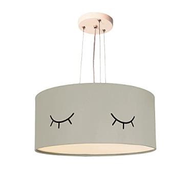 Imagem de Lustre Pendente Infantil Olhinho Cúpula 30x15 2E27 Cor: Cinza