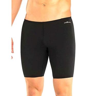 Imagem de Dolfin – Camisa masculina lisa de poliéster, Preto, 26