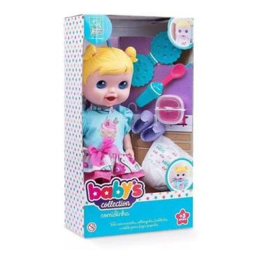 Imagem de Boneca Baby's Collection Comidinha Super Toys Menina 318 - Supertoys