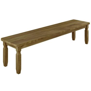 Imagem de Banco Rústico 1, 80 M Ideal P/ Area Externa - Madeira Maciça - Acabamento Cera