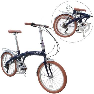 Imagem de Bicicleta Dobrável Aro 20 Com 6 Marchas Shimano Quadro De Aço - Eco+ -