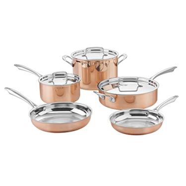 Imagem de CONJUNTO DE PANELAS CUISINART COPPER COLLECTION 8 PEÇAS COBRE CTPP-8