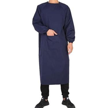 Imagem de Avental À Prova D'água Adulto Resistente À Água E Óleo Avental De Manga Longa, Cozinha Doméstica, Açougue, Avental De Trabalho Em Fábrica De Processamento De Alimentos,A11,120x120cm,Constructive23