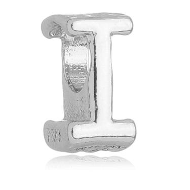 Imagem de Berloque Letra I Separador Pandora Banhado a Prata 925 - Premium