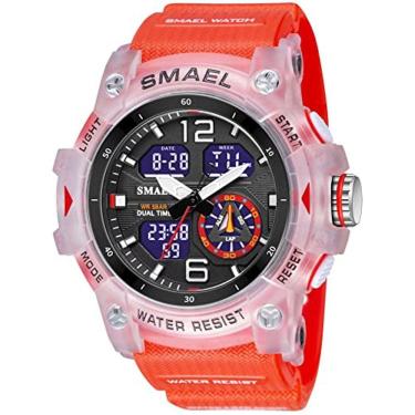 Imagem de Relógios masculinos multifunções à prova d`água LED digital para esportes e militares