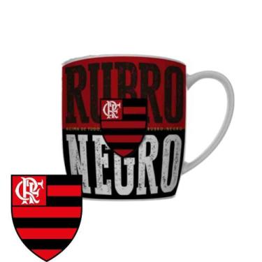 Imagem de Caneca Personalizada Porcelana P/ Presente Flamengo 360ml - Brasfoot