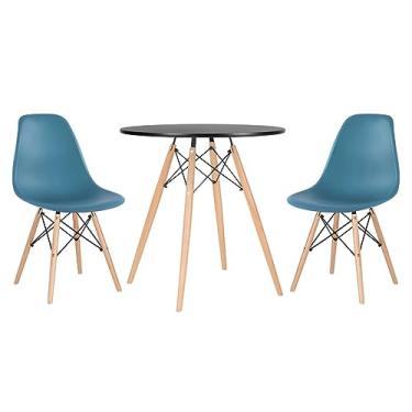 Imagem de Loft7, Mesa redonda Eames 70 cm + 2 cadeiras Eiffel DSW