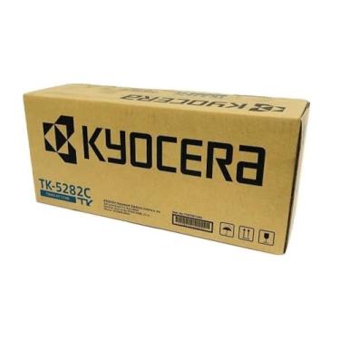Imagem de Kit de toner ciano Kyocera 1T02TWCUS0 modelo TK-5282C para uso com impressoras multifuncionais Kyocera ECOSYS M6235cidn, M6635cidn e P6235cdn A4; até 11000 páginas rendimento com cobertura média de 5%