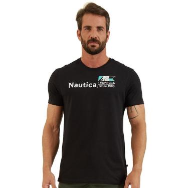 Imagem de Camiseta Nautica Masculina Yacht Club Since 1983 Preta-Masculino