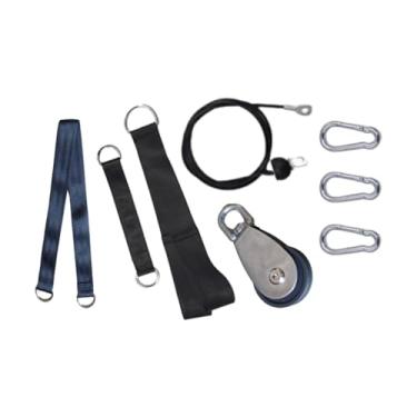 Imagem de UGPLM Sistema de polia pull down LAT, máquina de cabo, polia de cabo, sistema de polia de peso fitness para placas, para exercícios de musculação,