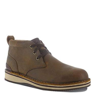 Imagem de Rockport Bota masculina Prestige Point Work Safety Toe com cadarço Chukka casual, Marrom, 13 Wide