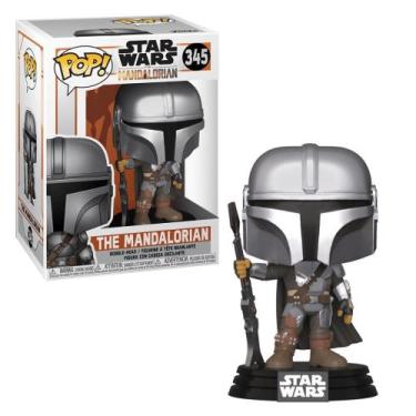 Imagem de Boneco Funko Pop! Star Wars Mandalorian - The Mandalorian Metallic - C