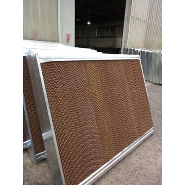 Imagem de Sistema de resfriamento evaporativo de estufa independente, almofada térmica evaporativa, almofada de parede de água, 20 cm de espessura, 299 cm de comprimento, 149 cm de altura