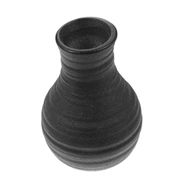 Imagem de ABOOFAN 1 Unidade Vaso Decoração De Sala Decoração Vintage Sala De Estar Jardineiras Para Plantas De Interior Decoração Floral Moderno Cerâmica Esmalte Em Spray O Mediterrâneo Escritório