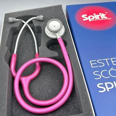 Imagem de Estetoscópio Spirit MD Pro-Lite Duplo Adulto e Pediátrico Magenta Perolizado