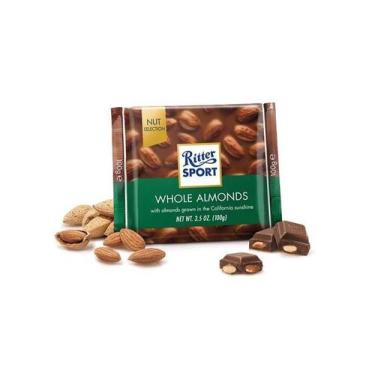 Imagem de Chocolate Ritter Sport Amêndoa Inteira Whole Almonds 100G