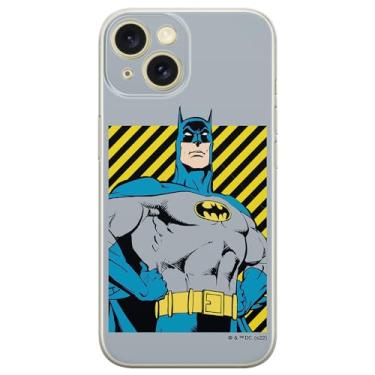 Imagem de ERT GROUP Capa de celular para iPhone 15 Plus original e oficialmente licenciada DC padrão Batman 069 perfeitamente adaptada à forma do celular, capa feita de TPU
