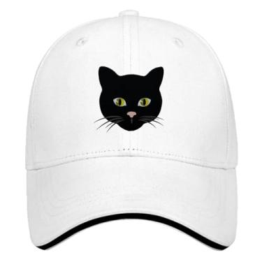 Imagem de Boné de caminhoneiro feminino Dad Hats I Love My Void Kitty bordado snapback, Branco, Tamanho Único