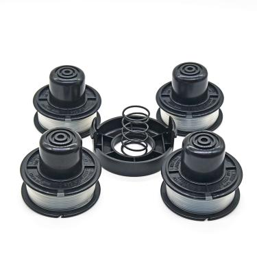 Imagem de WETOOLPLUS Carretéis de comedores de ervas daninhas compatíveis com Black and Decker RS-136 ST4500 ST1000 ST4000 GE600 CST800 ST6800 linha de carretel de reposição para aparador de cordas 6 m 0,2 cm