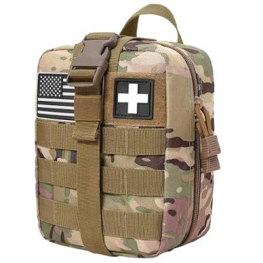 Imagem de TANSOLE TAN SOLE Bolsa ifak kit de primeiros socorros vazia molle bolsa médica tática bolsa de transporte de placa de resgate médico EMT bolsas de primeiros médicos (CP)