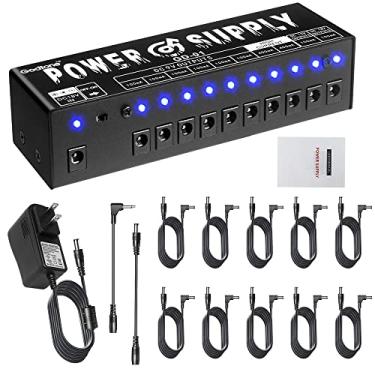 Imagem de Pedal de efeito de guitarra 10 DC saída para pedais de 9 V 12 V 18 V fonte de alimentação com proteção contra curto-circuito separado GD-01