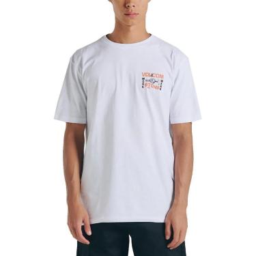 Imagem de Camiseta Volcom Workwear Nailed Branco-Masculino
