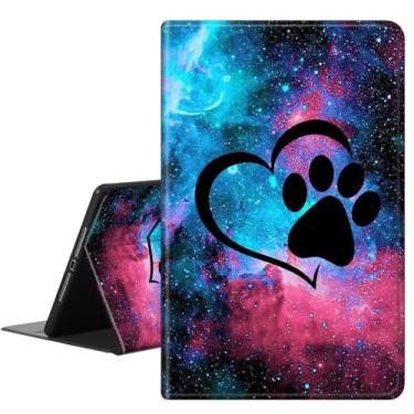 Imagem de RAUEDWDJS Capa para Samsung Galaxy Tab A9 Plus 11 polegadas 2023 (SM-X210/X216/X218), capa inteligente fina de couro PU com hibernar/despertar automático, Galaxy Love Paw