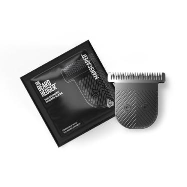 Imagem de MANSCAPED® The Beard Hedger® Lâmina de reposição SkinSafe®, lâmina em T de aço inoxidável premium para aparar pelos faciais de precisão, pacote com 1