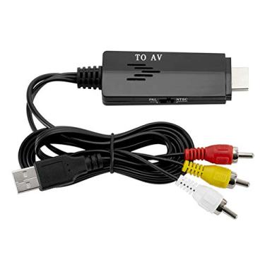 Imagem de Adaptador Rca Para HDMI, Conversor Rca Para HDMI, HD Para AV Para Cabo Conversor Rca 480 I 576 I Macho Para Macho Cabo Conversor De Vídeo Para TV VHS VCR