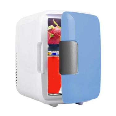 Imagem de Frigorífico Automóvel,Mini Geladeira Portát - Geladeira para cuidados com a pele, refrigerador portátil pequeno refrigerador e aquecedor para cosméticos, alimentos, geladeira 12V para veículo A/r