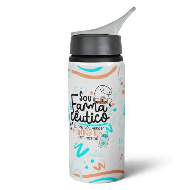 Imagem de Garrafa Squeeze NK Flork Profissões - Sou Farmacêutico
