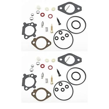 Imagem de AWAYDD Acessórios de diafragma de motosserra de carburador mecanizado, kit de reparo de peças de reconstrução de carburador para Quantum 492495 493762 498260 (2SET)