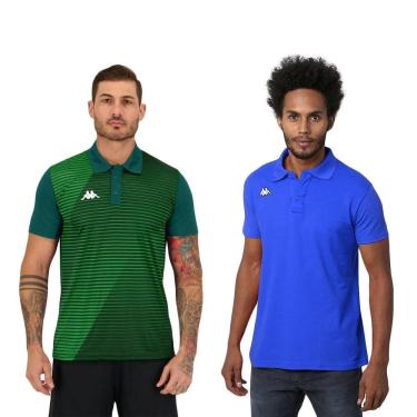 Imagem de Kit 2 Camisas Polo Kappa Masculina