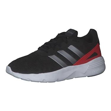 Imagem de adidas Tênis masculino Nebula Zed, Core Black Iron Met vermelho vivo, 42, Core Black Iron Met Vivid Red, 42