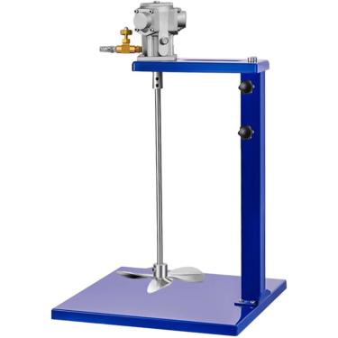 Imagem de Misturador pneumático de tinta, agitador de ar de tinta manual de 5 galões, com suporte de elevação, velocidade ajustável, ferramenta de mistura para produtos químicos de tinta líquida visco