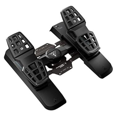 Imagem de Turtle Beach VelocityOne Universal Rudder Pedals for Windows 10 & 11 PCs, Xbox Series X, Xbox Series S, and Xbox One Featuring Smooth Rudder Axis, Adjustable Brakes and Pedal Width – Black