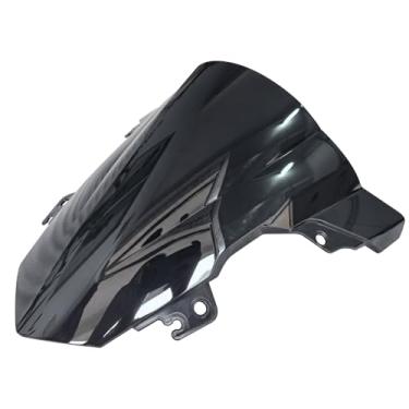 Imagem de Viseira de para-brisas com bolha dupla para motocicleta, defletor de fluxo de ar compatível com BMW S1000RR S1000 RR 2015-2018